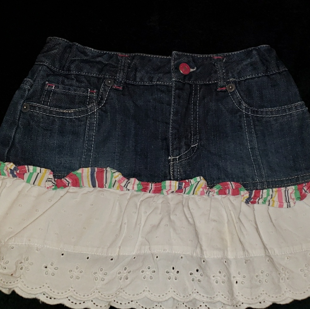 Girls Nautica Jean Skirt